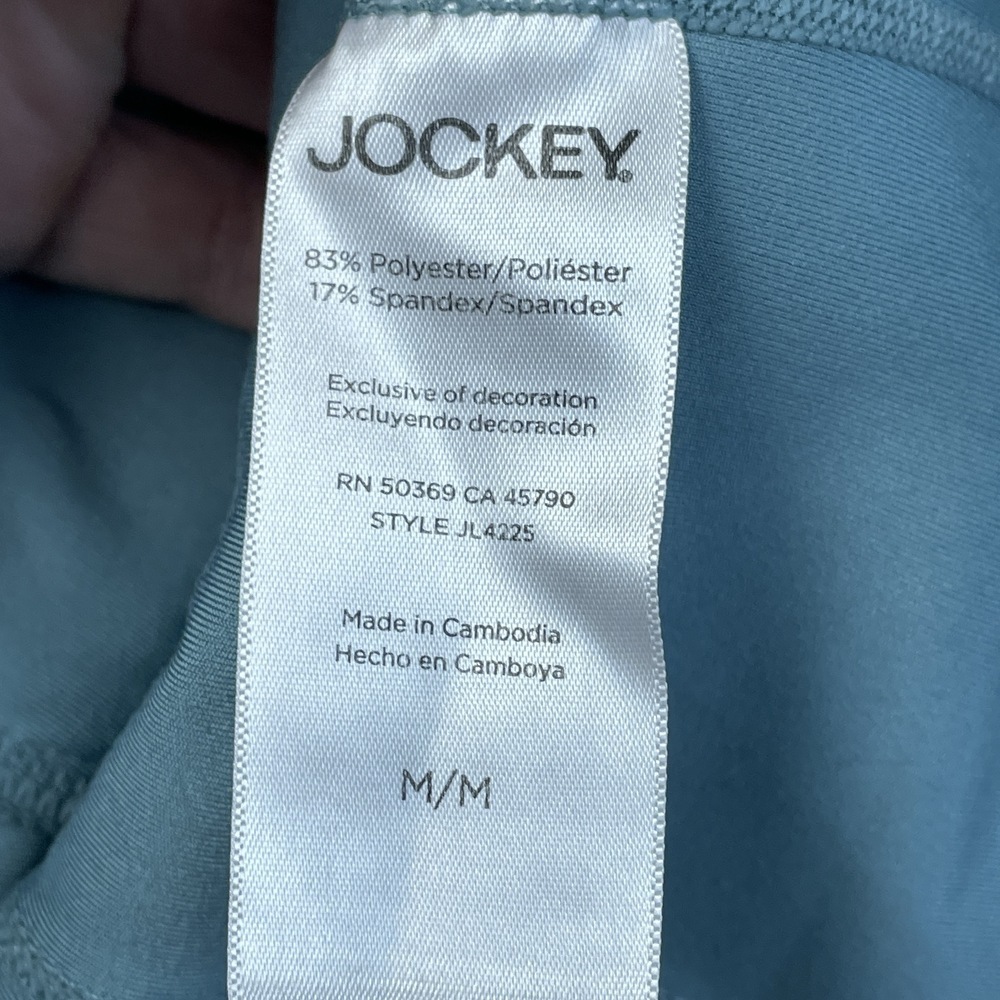 💥 Jockey Women's M Activewear Sweatshirt Blue e0225 - Picture 3 of 5